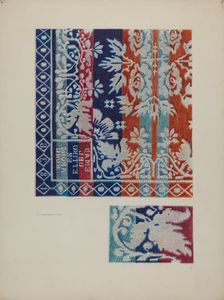 Coverlet, c. 1940. Creator: Florence Milto