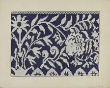 Coverlet, c. 1940. Creator: Margaret Linsley
