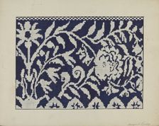 Coverlet, c. 1940. Creator: Margaret Linsley