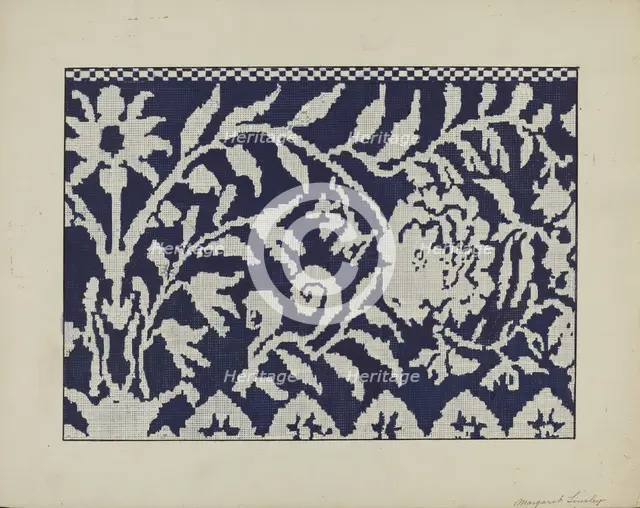 Coverlet, c. 1940. Creator: Margaret Linsley.