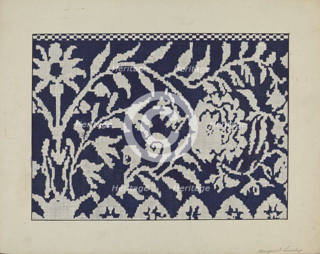 Coverlet, c. 1940. Creator: Margaret Linsley.