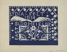 Coverlet, c. 1940. Creator: Margaret Linsley