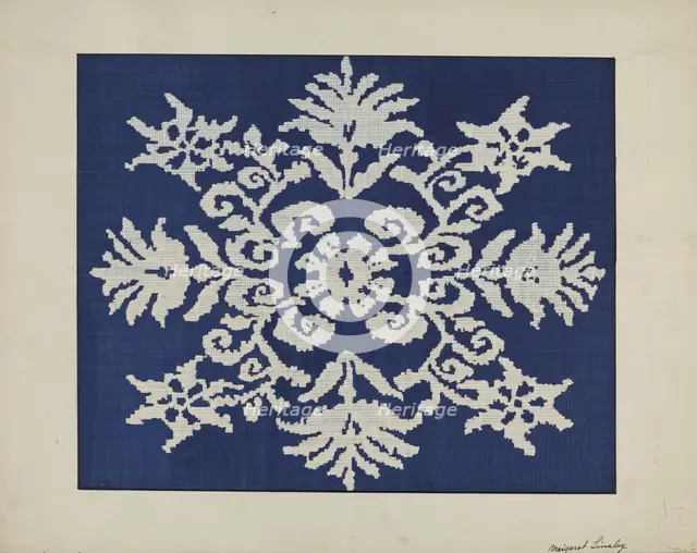 Coverlet, c. 1940. Creator: Margaret Linsley.