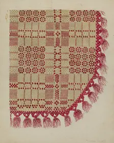Coverlet, c. 1940. Creator: Sarah F. Williams