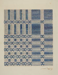 Coverlet, c. 1940. Creator: Sarkis Erganian