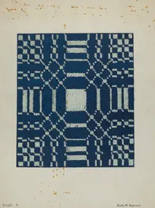 Coverlet, c. 1940. Creator: Ruth M. Barnes
