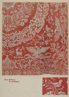 Coverlet, c. 1941. Creator: Byron Dingman