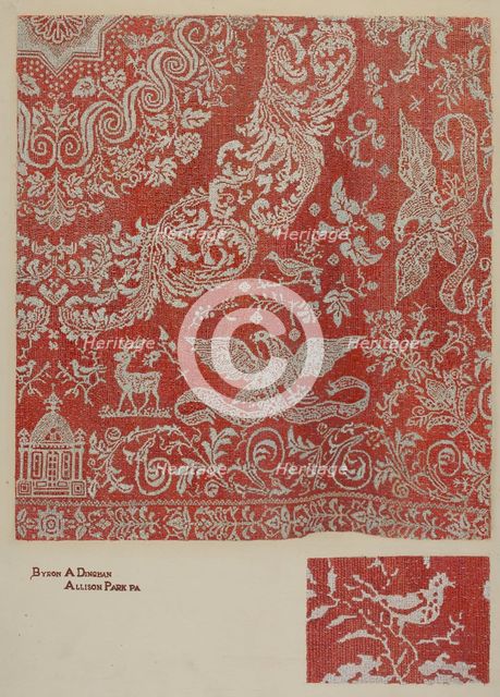 Coverlet, c. 1941. Creator: Byron Dingman.