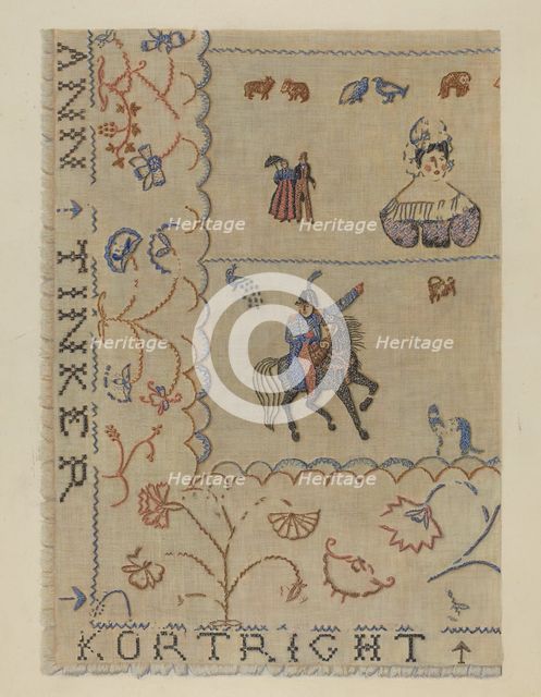 Coverlet, c. 1941. Creator: Regina Henderer.
