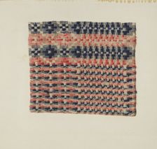 Coverlet Detail, c. 1941. Creator: Miriam Y. Solomon