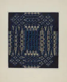 Coverlet (Detail), c. 1936. Creator: Ruth M. Barnes
