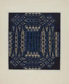 Coverlet (Detail), c. 1936. Creator: Ruth M. Barnes