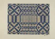 Coverlet Detail, c. 1938. Creator: Cornelius Christoffels