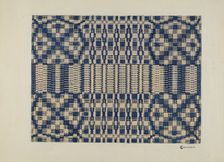 Coverlet Detail, c. 1938. Creator: Cornelius Christoffels
