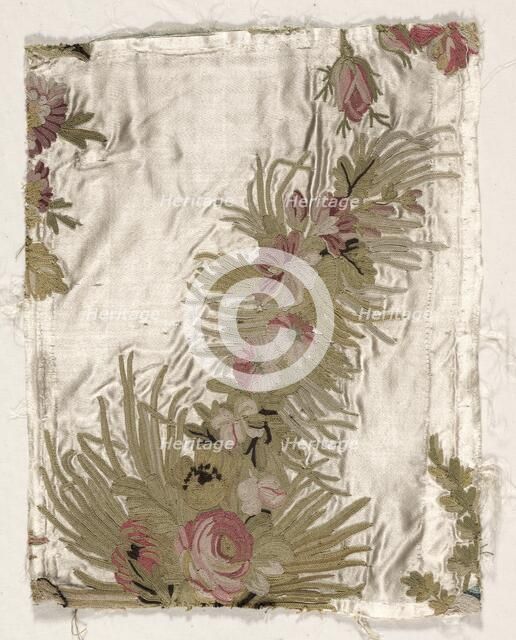 Coverlet Fragment, c. 1760-1770. Creator: Philippe de Lasalle (French, 1723-1805).