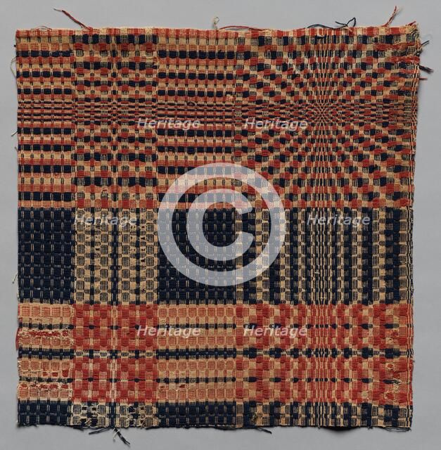 Coverlet Fragment, c. 1800. Creator: Unknown.