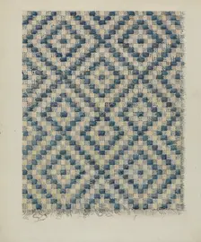 Coverlet Fragment, c. 1936. Creator: Alois E. Ulrich