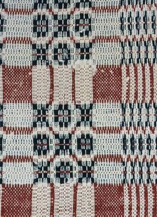 Coverlet (Fragment), United States, 1801/25. Creator: Unknown