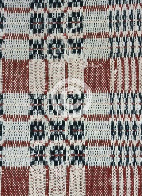 Coverlet (Fragment), United States, 1801/25. Creator: Unknown.