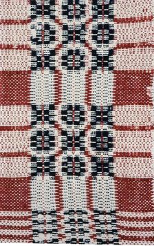 Coverlet (Fragment), United States, 19th century. Creator: Unknown