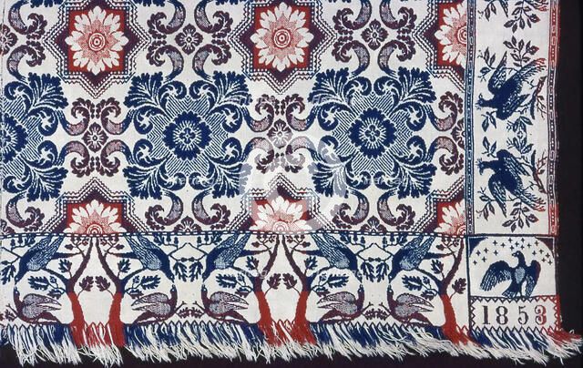 Coverlet, Indiana, 1853. Creator: Matthew Rattray.