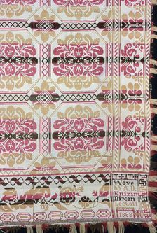 Coverlet, Illinois, 1868. Creator: Adam D. Knirim