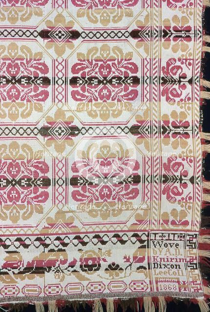 Coverlet, Illinois, 1868. Creator: Adam D. Knirim.