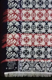 Coverlet, Ohio, 1837. Creator: Charles Meily