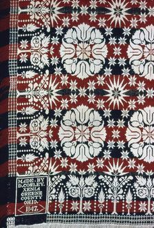 Coverlet, Ohio, 1847. Creator: Dennis Cosley