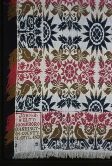 Coverlet, Maryland, 1839. Creator: John B. Welty