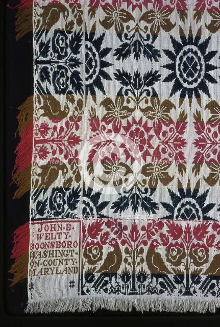 Coverlet, Maryland, 1839. Creator: John B. Welty.