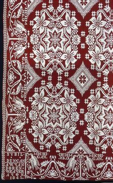 Coverlet, Michigan, 1845. Creator: Abram William Van Doren