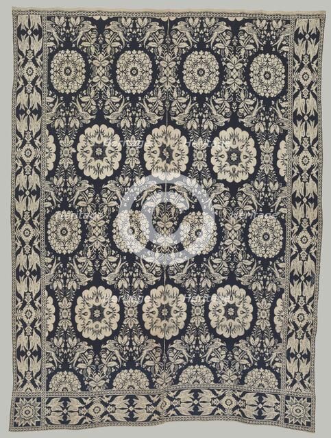 Coverlet, mid 19th century. Creator: Unknown.