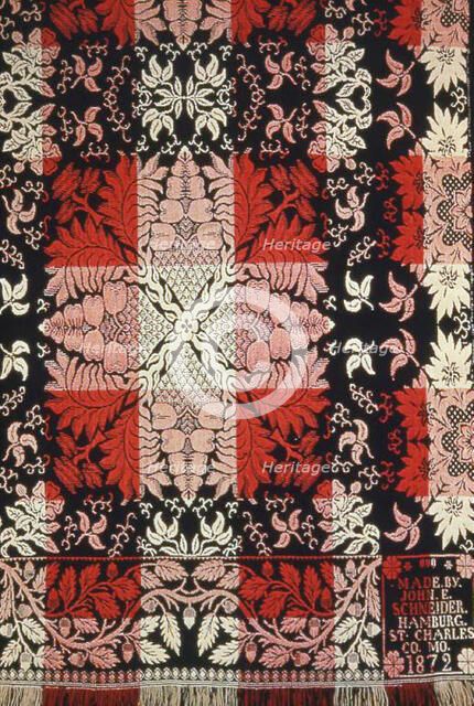 Coverlet, Missouri, 1872. Creator: John Eusebius Schneider.