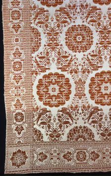 Coverlet, New York, 1840/45. Creator: Unknown