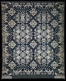 Coverlet, New York, 1843. Creator: James Cunningham