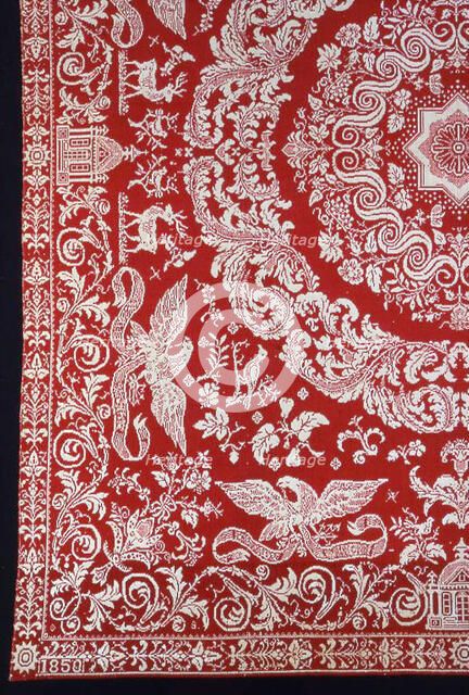 Coverlet, New York, 1850. Creator: Unknown.