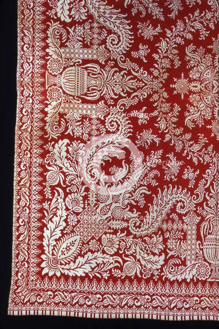 Coverlet, New York, 1850/55. Creator: Unknown.