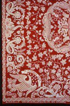 Coverlet, New York, 1854. Creator: Ira Hadsell