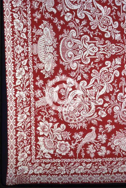 Coverlet, New York, 1855. Creator: Unknown.