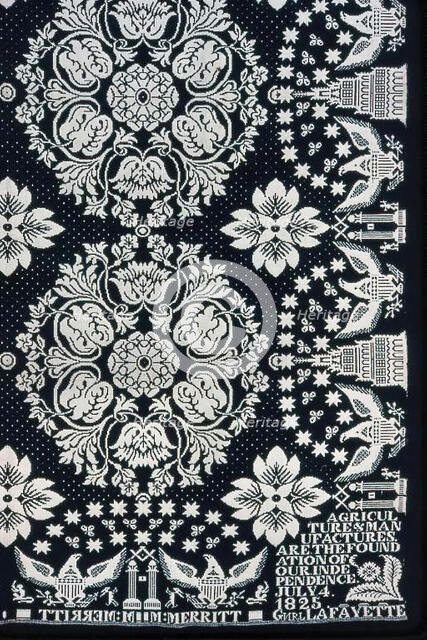 Coverlet, New York, 1825. Creator: James Alexander.