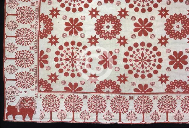 Coverlet, New York, 1837. Creator: Harry Tyler.
