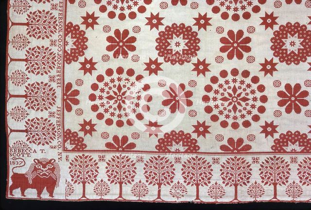 Coverlet, New York, 1837. Creator: Harry Tyler.
