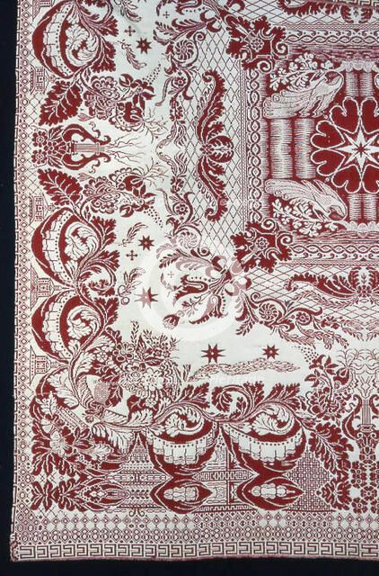 Coverlet, New York, c. 1850. Creator: Unknown.