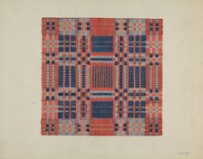 Coverlet (Section), 1935/1942. Creator: Cornelius Christoffels