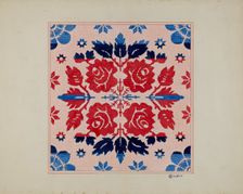 Coverlet (Section), c. 1936. Creator: Cornelius Christoffels