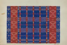 Coverlet (Section), c. 1937. Creator: Cornelius Christoffels