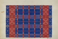 Coverlet (Section), c. 1937. Creator: Cornelius Christoffels