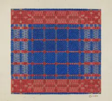 Coverlet (Section), c. 1937. Creator: Cornelius Christoffels