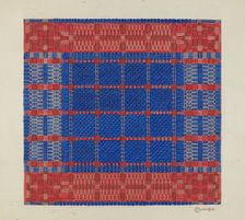 Coverlet (Section), c. 1937. Creator: Cornelius Christoffels